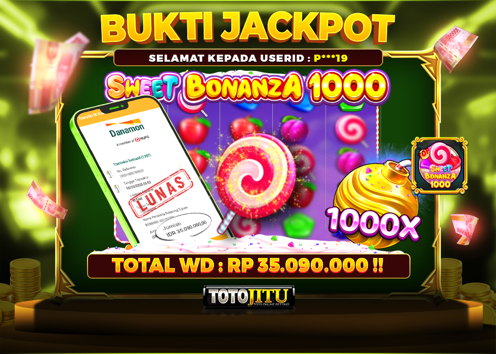 MELEDAK LAGI JACKPOT SLOT BONANZA DI BAYAR SECEPAT KILAT !!